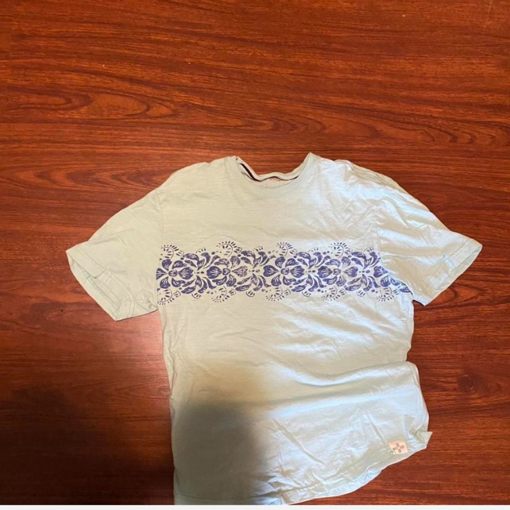 Blue Patterned T-Shirt